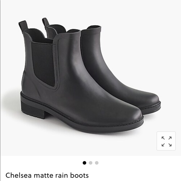 J. Crew Shoes - J. Crew Matte Black Chelsea Rain Boots